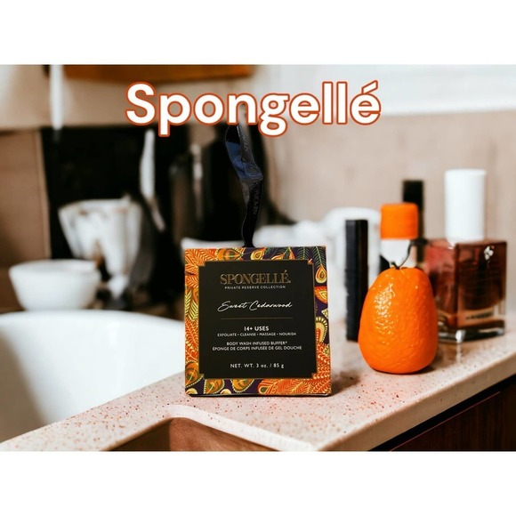 Spongellé Other - NEW Spongellé Sweet Cedar wood Boxed Flower Body Wash Infused Buffer Spongelle